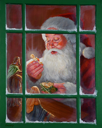 Santa Claus and Nativity